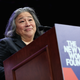 Times Up Legal Defense Fund, Tina Tchen speaks onstage during the New York Women’s Foundation’s 2018 “Celebrating Women” breakfast on May 10, 2018, in New York City.